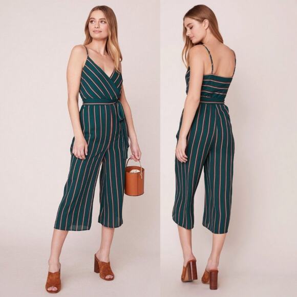 NWT BB Dakota Cross the Line Hunter Green Revolve Jumpsuit - Picture 3 of 9
